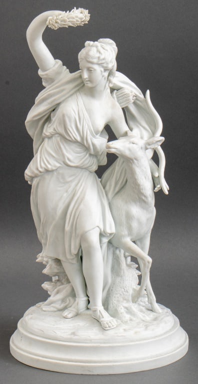 Boizot "Diana and the Doe" Bisque Figure (1 of 10)