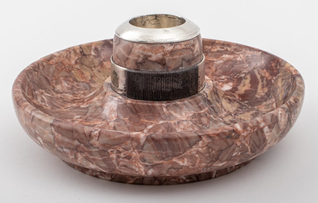 British Sterling Mounted Red Marble Match Strike (1 of 7)