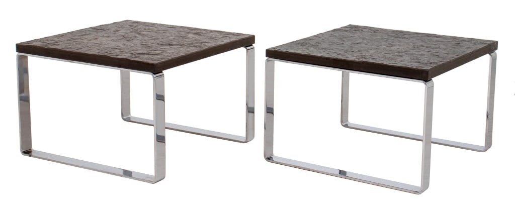 Peter Draenert Model 1062 Chrome & Slate Tables, 2 (1 of 8)