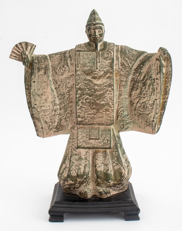 Japanese Ceramic Sculpture of a Noh Actor (1 of 12)