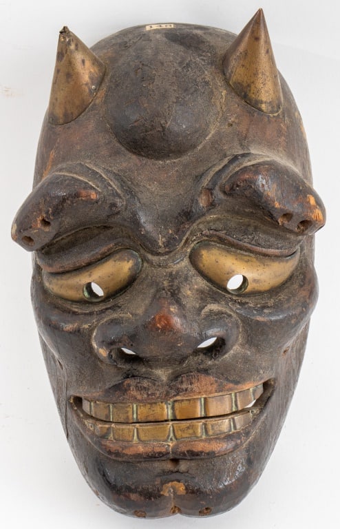 Japanese Oni Mask, ca. 1900 (1 of 5)