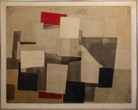 Norio Azuma "Image in the Gray" Serigraph Canvas