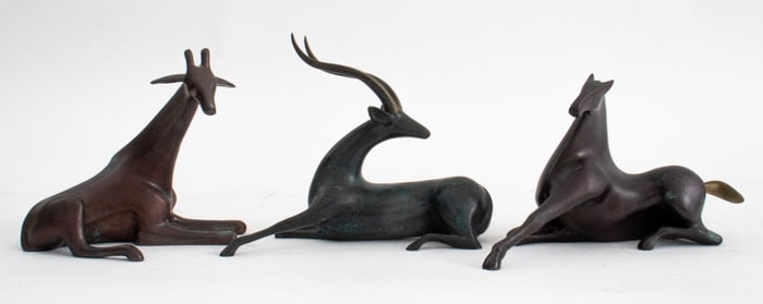Loet Vanderveen Bronze Animal Sculptures, 3