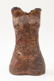 Louis Mendez Ceramic Female Torso Sculpture
