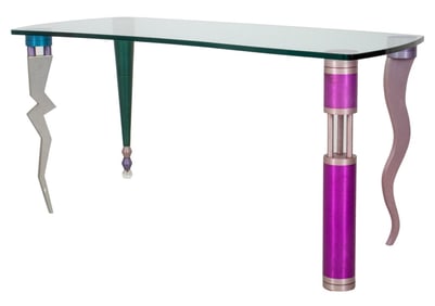 ikons Postmodern Glass Top Desk