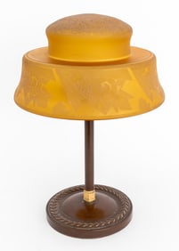 H.G. McFaddin & Co. Emeralite Bellova Glass Lamp