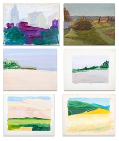 Judy Kitzman Landscape Acrylics on Paper, 6