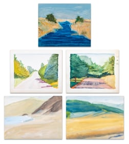 Judy Kitzman Landscape Watercolors on Paper, 5