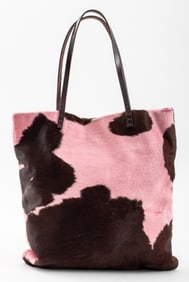 Fendi Pink Cowhide Tote Bag