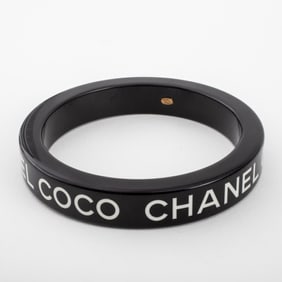 Chanel Runway Coco Chanel Black Bangle, 2010
