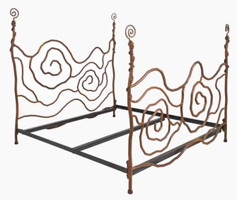 Modern Wrought Iron Bed Frame