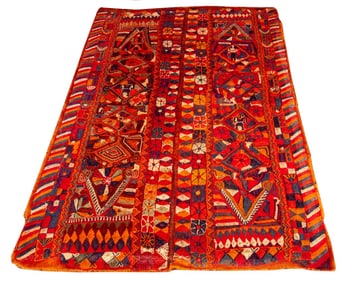 Iraqi Kilim Wedding Blanket, 8' x 5'