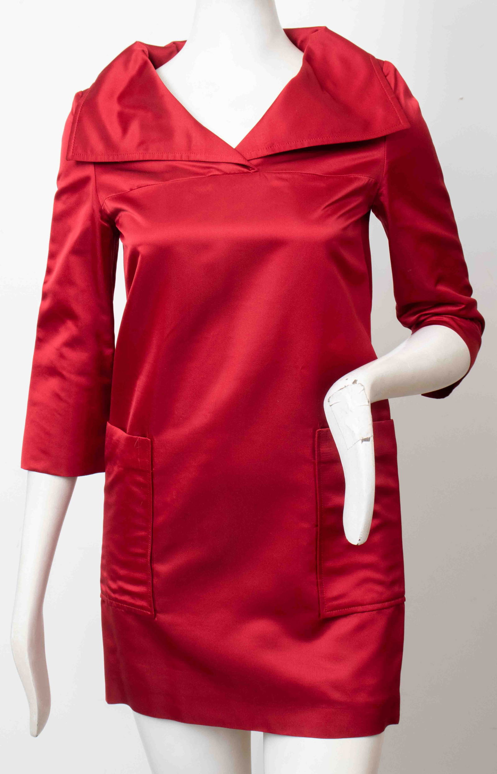 Carolina Herrera Red Cocktail Dress (1 of 9)