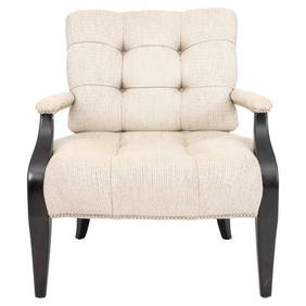 Chenille Upholstered Library Chair (1 of 8)