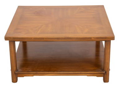 John Widdicomb Fruitwood Square Coffee Table (1 of 8)