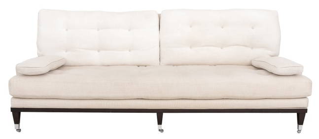 Mid-Century Modern Style Upholstered Walnut Sofa (1 of 5)