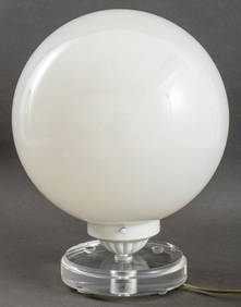 Postmodern Globe Lamp on Lucite Base, 1980s (1 of 5)