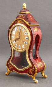 Le Castel Vintage Swiss Lacquered Cartel Clock (1 of 20)