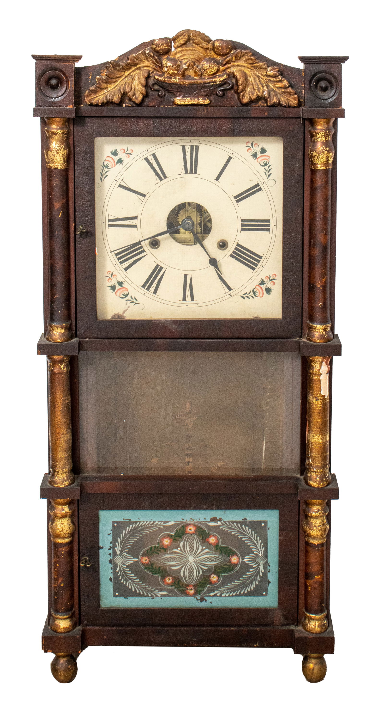 Birge & Fuller 8-Day Triple Decker Clock, 19th C. (1 of 15)