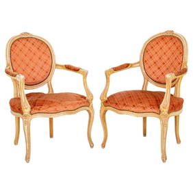 French Louis XVI Style Medaillon Fauteuil, 2 (1 of 9)