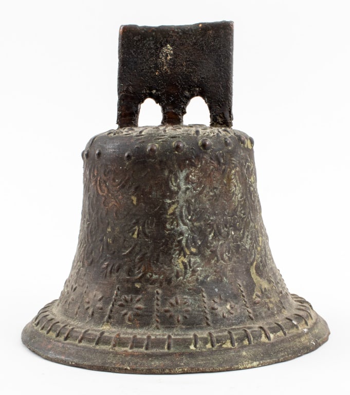 Antique Patinated Bronze Bell, 1811 (1 of 10)