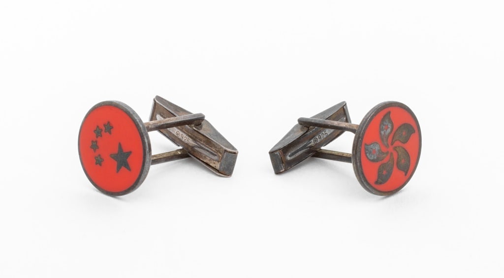 Tiffany & Co. 925 China & Hong Kong Flag Cufflinks (1 of 7)