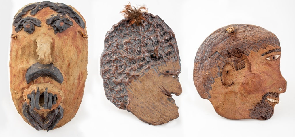 Louis Mendez Studio Art Pottery Wall Hangings, 3 (1 of 19)