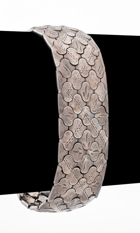 Silver Wide Bracelet (1 of 7)