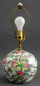 Chinese Famille Rose Ginger Jar Mounted Table Lamp (1 of 7)