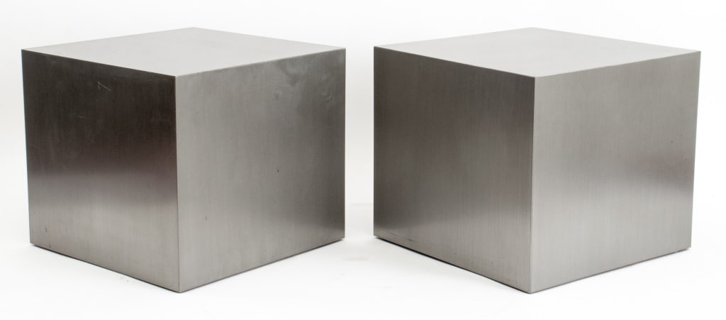 Maria Pergay Mesa Cube Tables, Pair (1 of 8)
