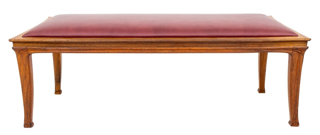 Louis Majorelle Attr. Art Nouveau Oak Bench, 1905 (1 of 8)