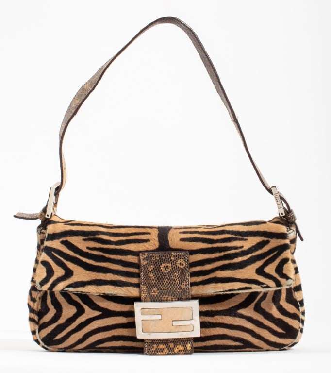 Fendi Baguette Tiger Stripe Print Handbag (1 of 11)