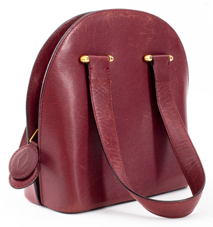 Cartier Burgundy Leather Mini Tote Bag (1 of 8)