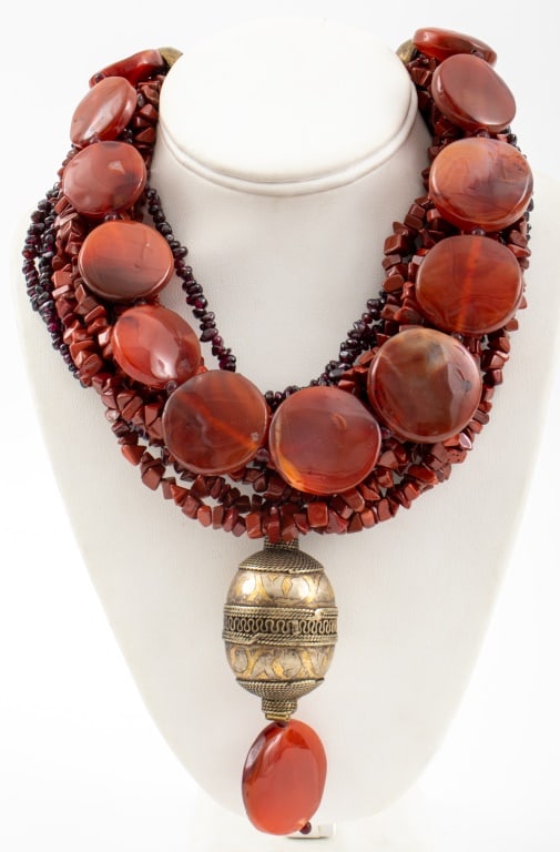 Cesaree Paris Multi-Strand Gemstone Necklace (1 of 6)
