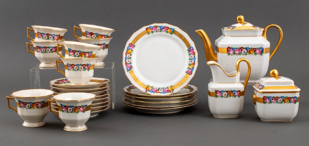 A. Schmidt & Son Porcelain Tea Set for 8 (1 of 9)