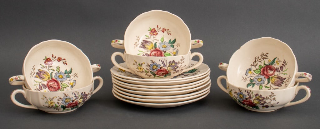 Copeland "Gainsborough" Soups and Underplates (1 of 7)