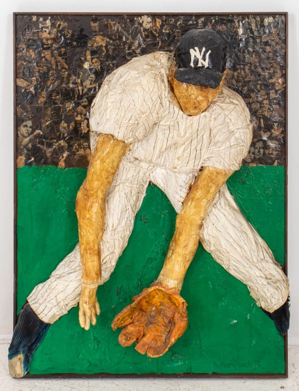 Mary Jo Schwalbach "Mickey Mantle" Mixed Media (1 of 13)