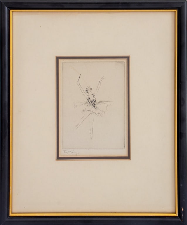 Troy Kinney Ballerina Dancing Etching (1 of 7)