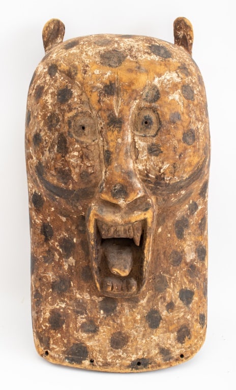 African Songye Large Leopard Wood Mask (1 of 7)