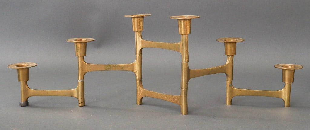 Danish Mid-Century Folding 6 Light Candle Holder (1 of 6)