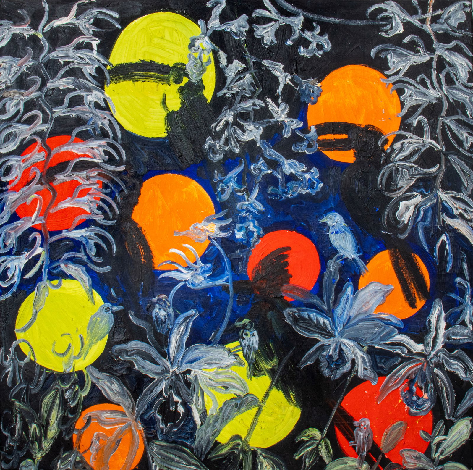 Hunt Slonem "Osmo" Oil on Canvas, 1995 (1 of 12)