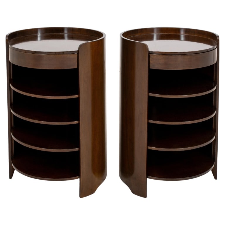 Luigi Dominioni "Casaccia" Oval Side Tables, Pair (1 of 6)