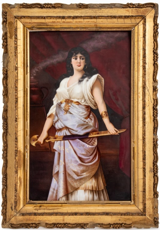 KPM Berlin Hand-Painted Porcelain Plaque, 19th C. (1 of 10)