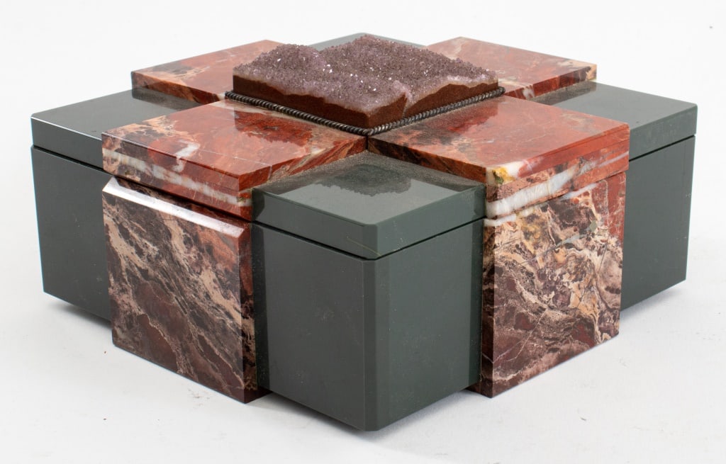 Russian Ural Hardstone Table Box, 20th C. (1 of 7)