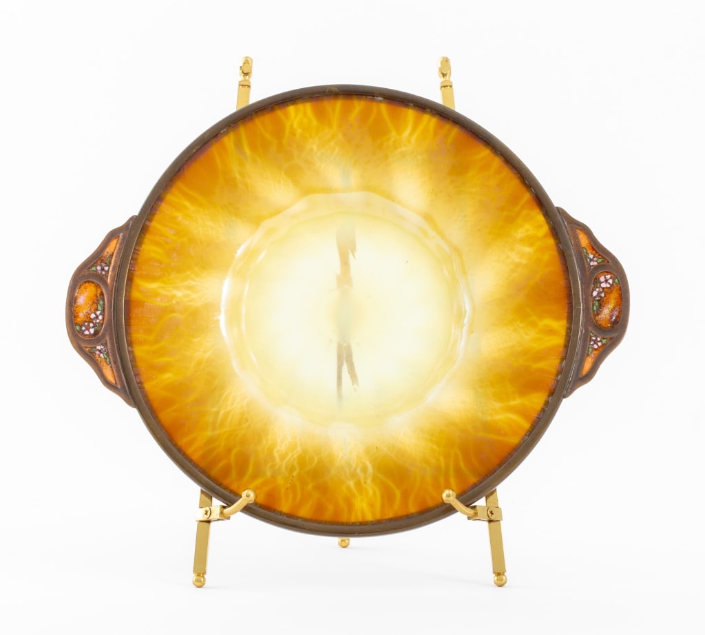 Louis C. Tiffany Furnaces Inc. Favrile Glass Plate (1 of 9)