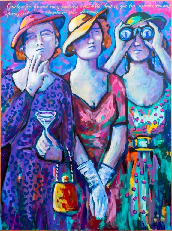 Leslie Ann Butler "Vendredi au Bluehour" Acrylic (1 of 9)