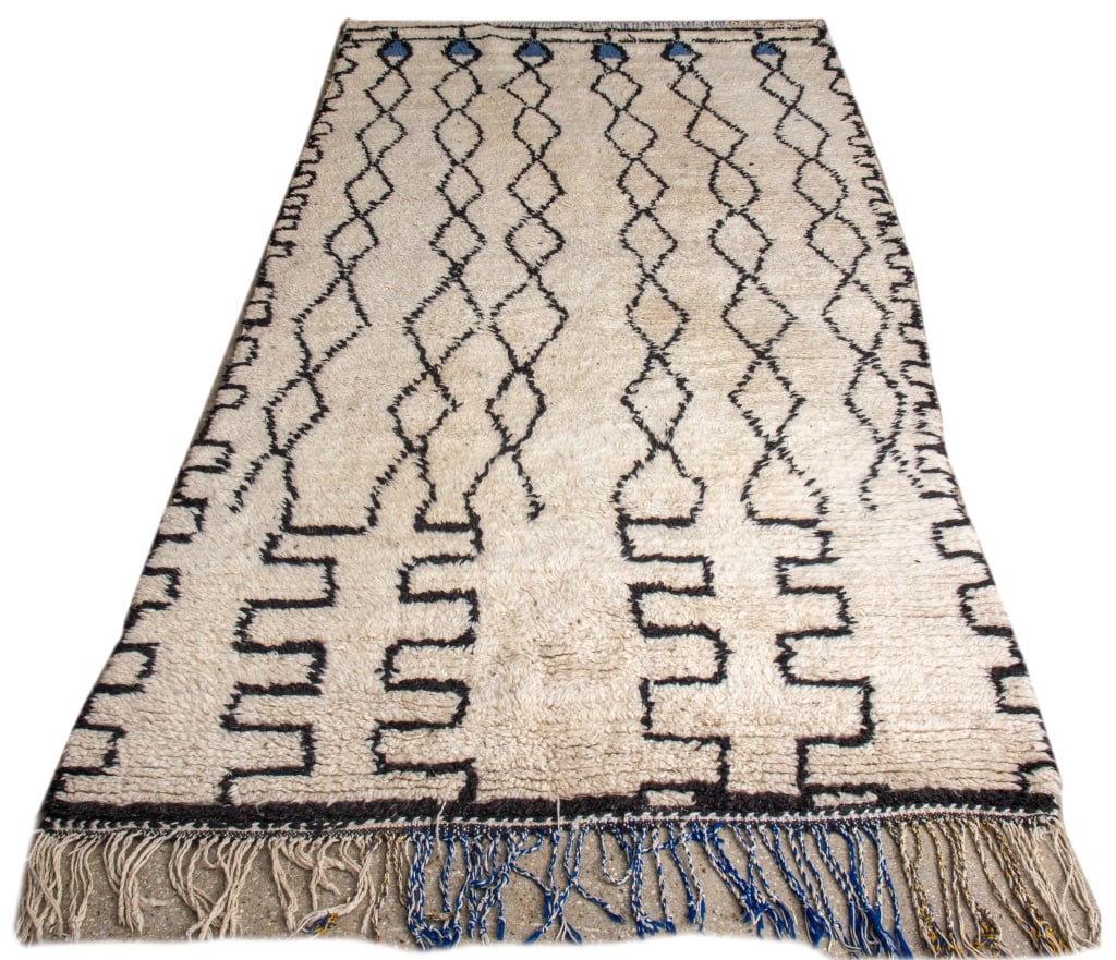 Moroccan Berber Shag Wool Rug, 8' 6" x 4' 4" (1 of 9)
