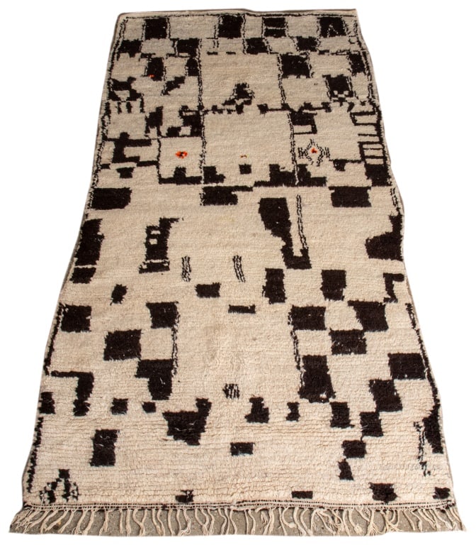 Moroccan Berber Shag Wool Rug, 8' 6" x 4' (1 of 7)