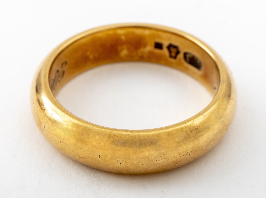 Edwardian 14K Yellow Gold Band Ring (1 of 8)