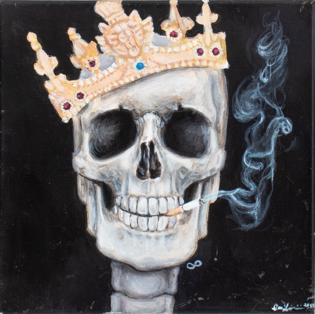 Annie Lignini "King Death" Acrylic on Canvas, 2015 (1 of 9)